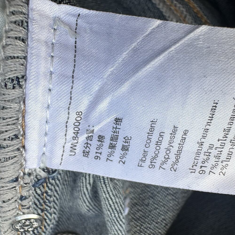 Urban Revivo Dark Blue Bootleg Jeans Size 2 Denim Long Leg - Picture 3 of 10